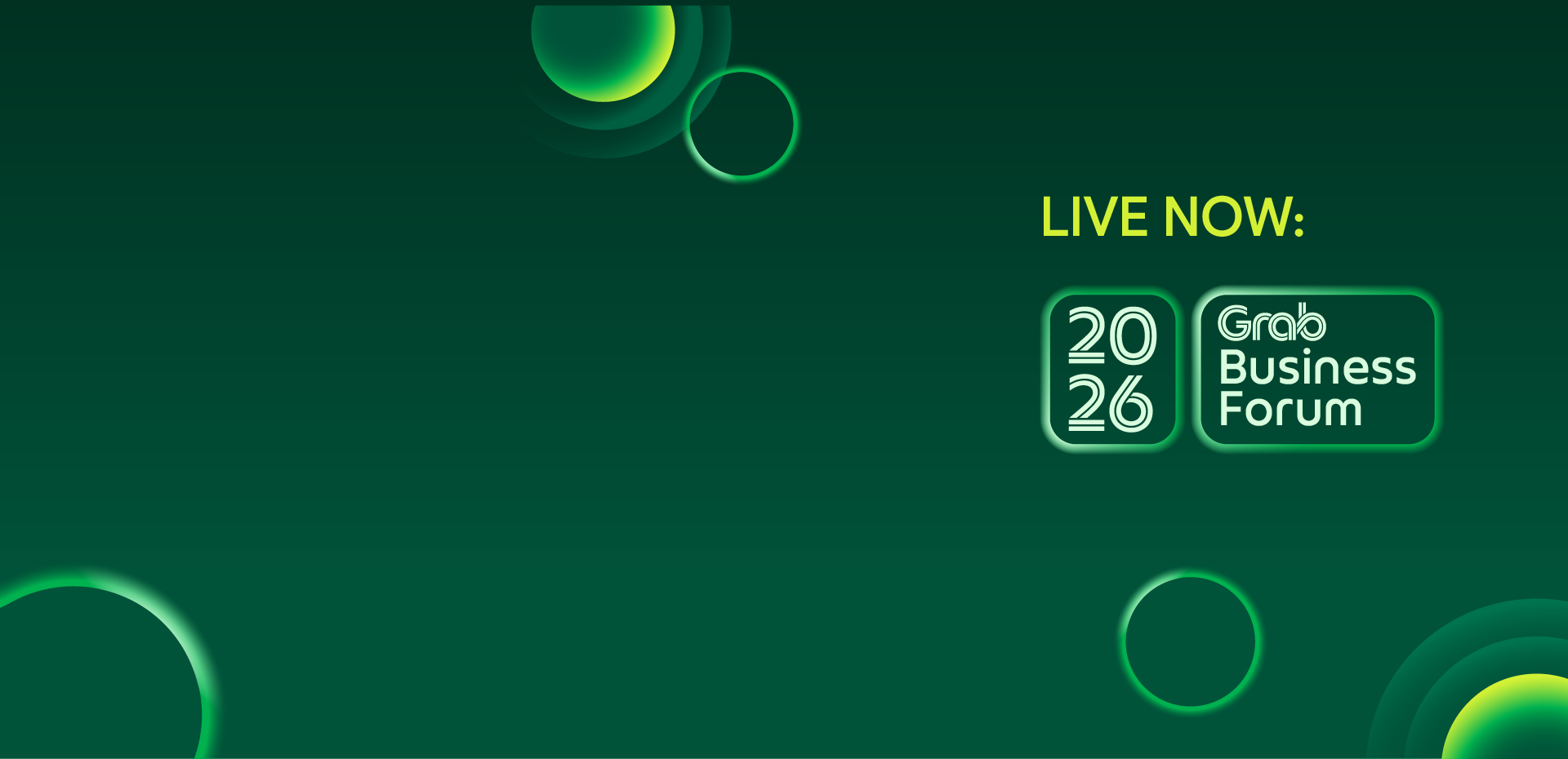 Live Streaming Grab Business Forum 2026